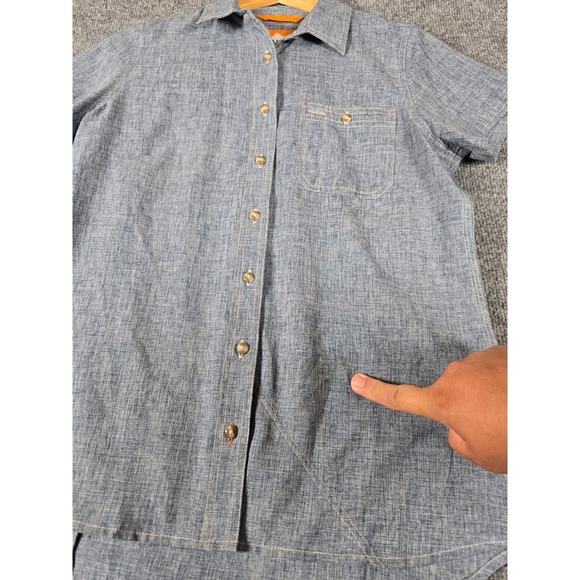 Orvis Women's Tech‎ Chambray Short-Sleeve Work Shirt Size S - Picture 4 of 12